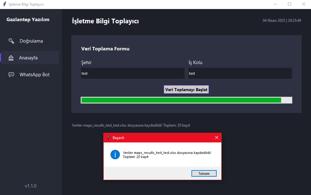 Hedef İşletme ve Pazar Analiz Uygulaması